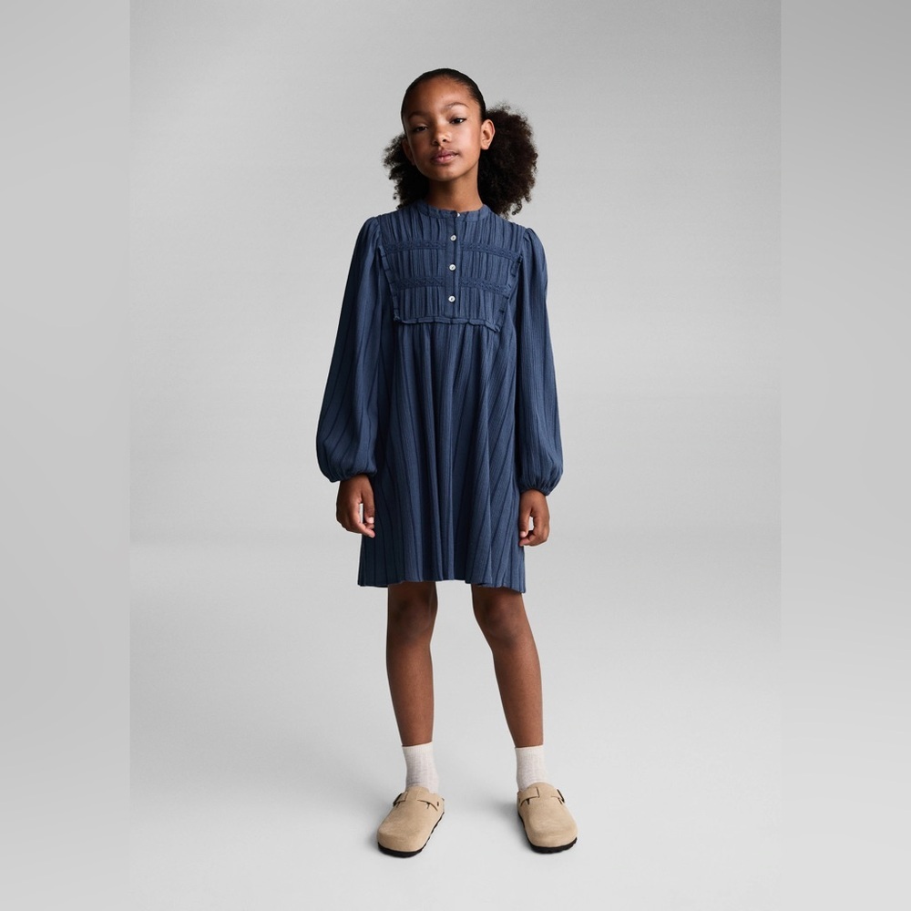 Mango Kids Dress in Navy Blue